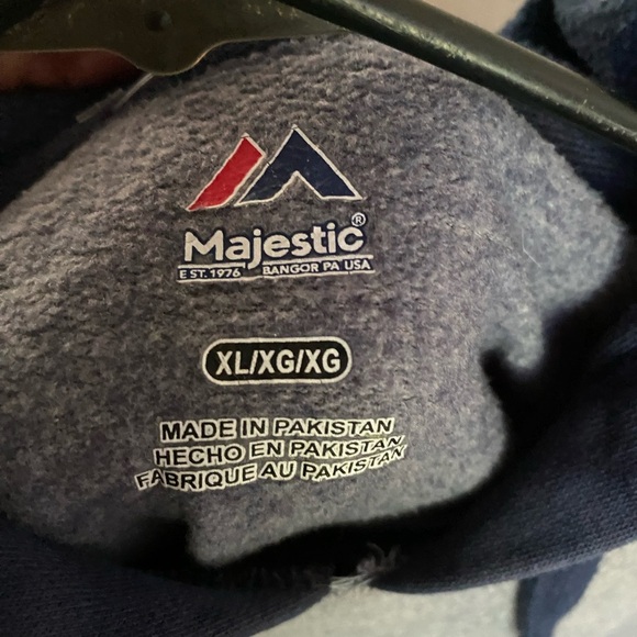 Majestic Heather Gray Hoodie with Navy Details - Picture 3 of 3